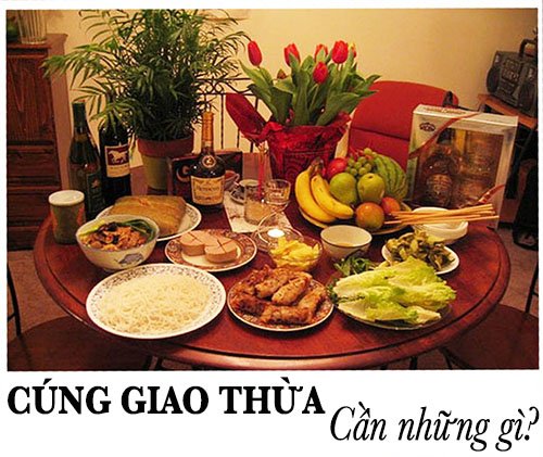 Cúng giao thừa cần những gì?